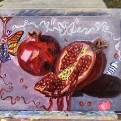 The Alkahest Heart.  Original Oil Painting
