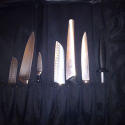 Kitchen Knife Kit In Roll