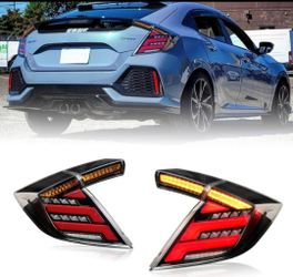 Full LED TAIL Light Sequential Turn Signal With Animation for 16=22 honda civic hatchback only