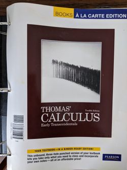 Thomas Calculus Twelve Edition Textbook
