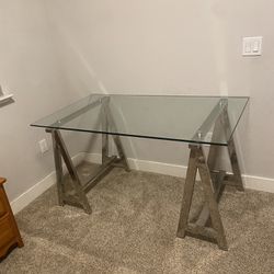 Anita 54” Glass Desk