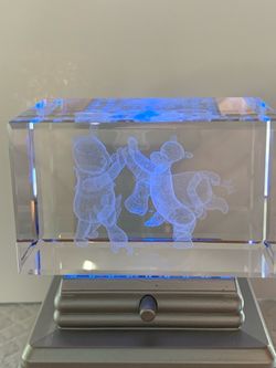 DISNEYS WINNIE THE POOH AND FRIENDS LASER CUT GLASS