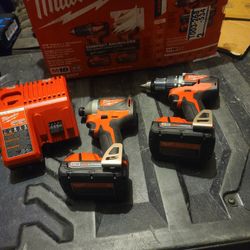 Milwaukee M18 Brushless Impact And Drill Combo