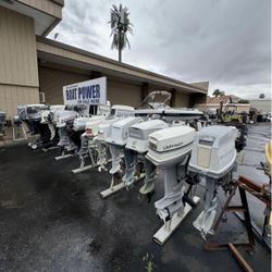 Hundreds of Outboard motors