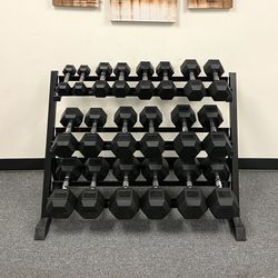 New dumbbell set 5-50 with rack