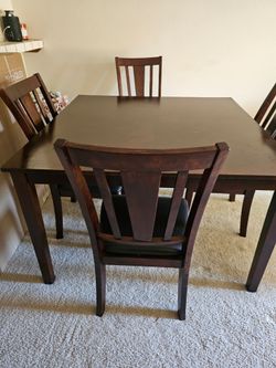Dining table with chairs