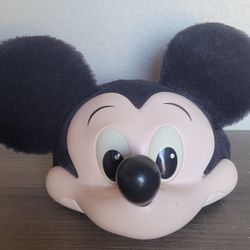 Vtg 1990’s Disney Parks Mickey Mouse 3D Ears Mesh SnapBack Adjustable Hat Cap