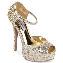 Gold Glitter 8m Heels 