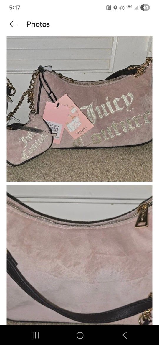 Pink blush JUICY COUTURE BETTER TOGETHER HOBO BAG