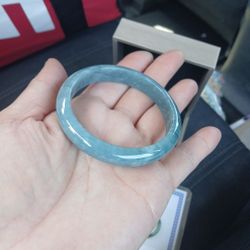 Certified Grade a Boue Grey Kade guatemala Bangle Size 56-58mm