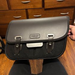 Triumph Black Waxed RH saddle Bag
