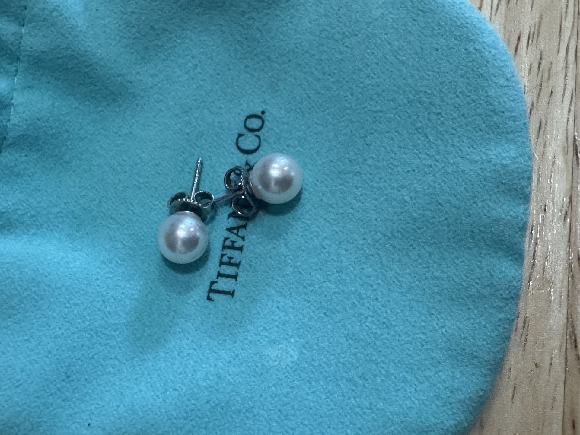 Real Tiffany & Co Pearl Earrings