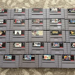 Super Nintendo Games 5 Each