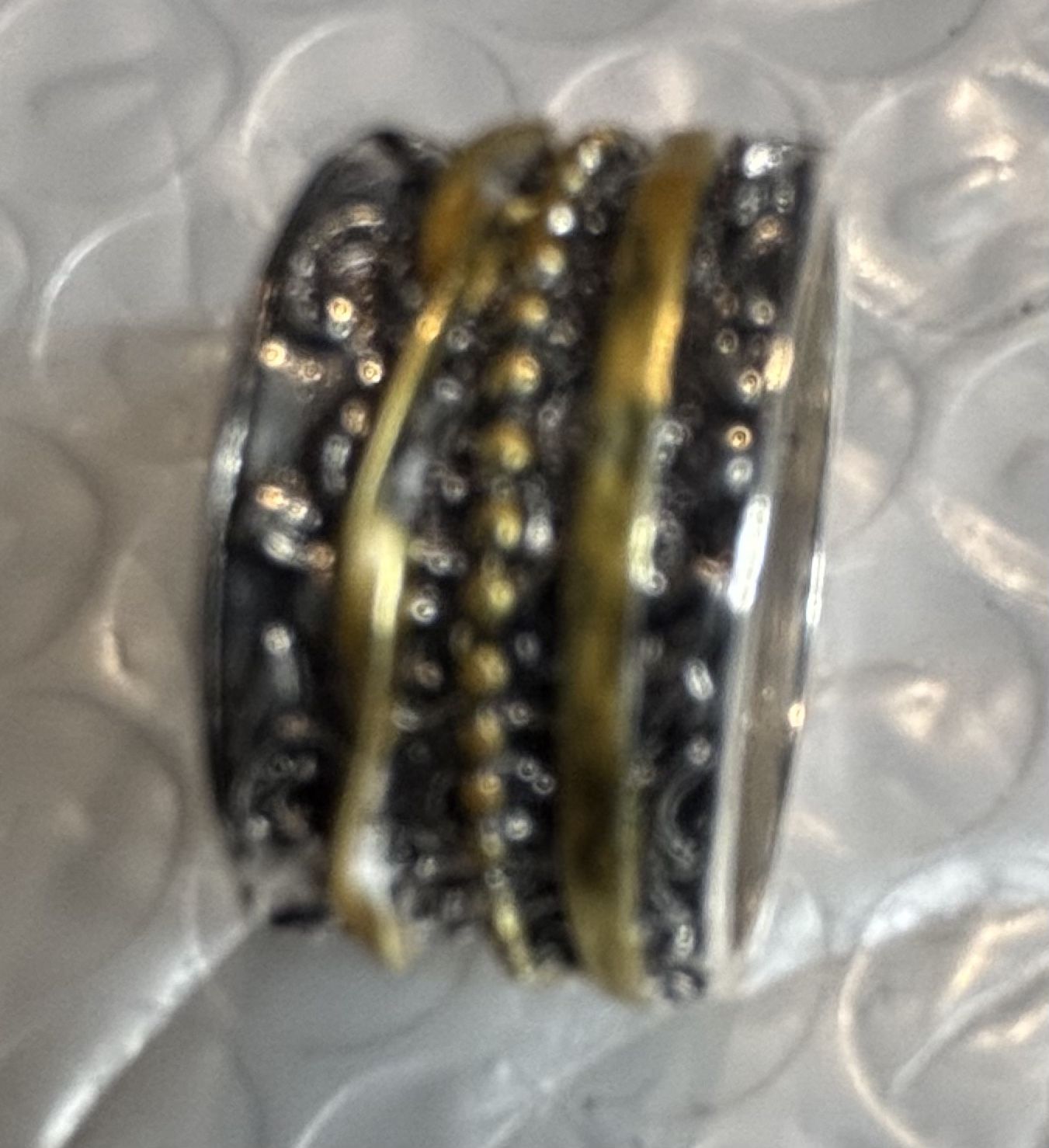 Gold And Silver Ring Size 8