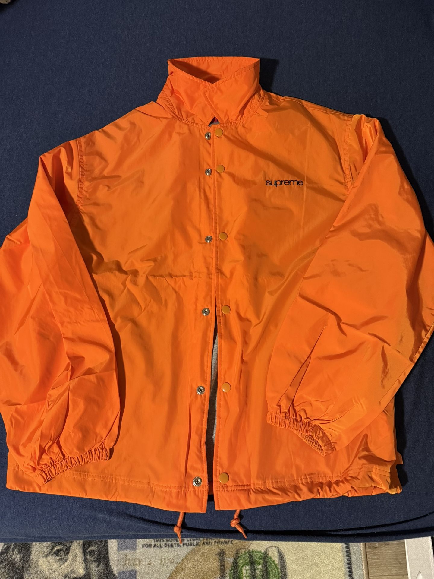 Supreme NYC coaches jacket orange