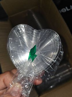 5 oz heart shaped plastic containers parties