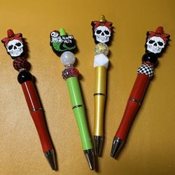 Skull Beaded Pens