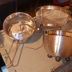 New - Stainless Steel Strainers (3)