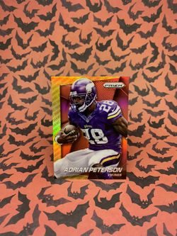 2014 Panini Prizm Football Adrian Peterson Red and Gold Prizm #155