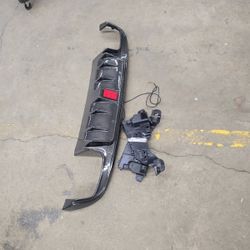 For Mercedes Benz C63 amg Carbon Fiber Diffuser lower valance W(contact info removed)-2020