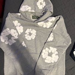 gray denim tears hoodie