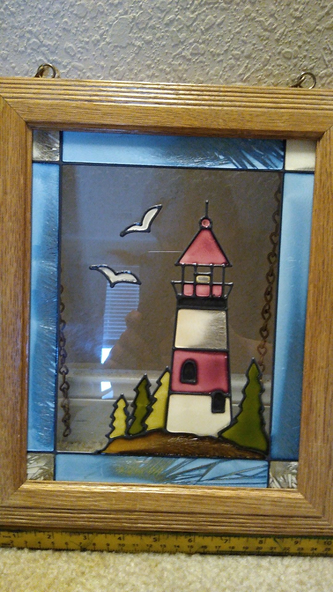 Open Windows Salida Colorado Framed Stain Glass 12" X 10