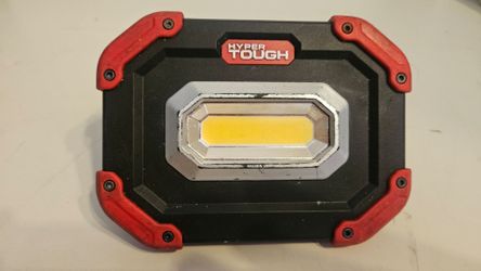 Hyper Tough Rechargeable LED Work Light, Red and Black
