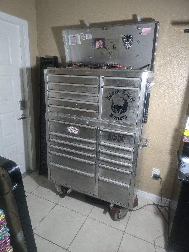 CSPS Double Stack Roll Around Toolbox (Stainless)