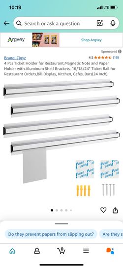 Ticket Holder For Restaurant New