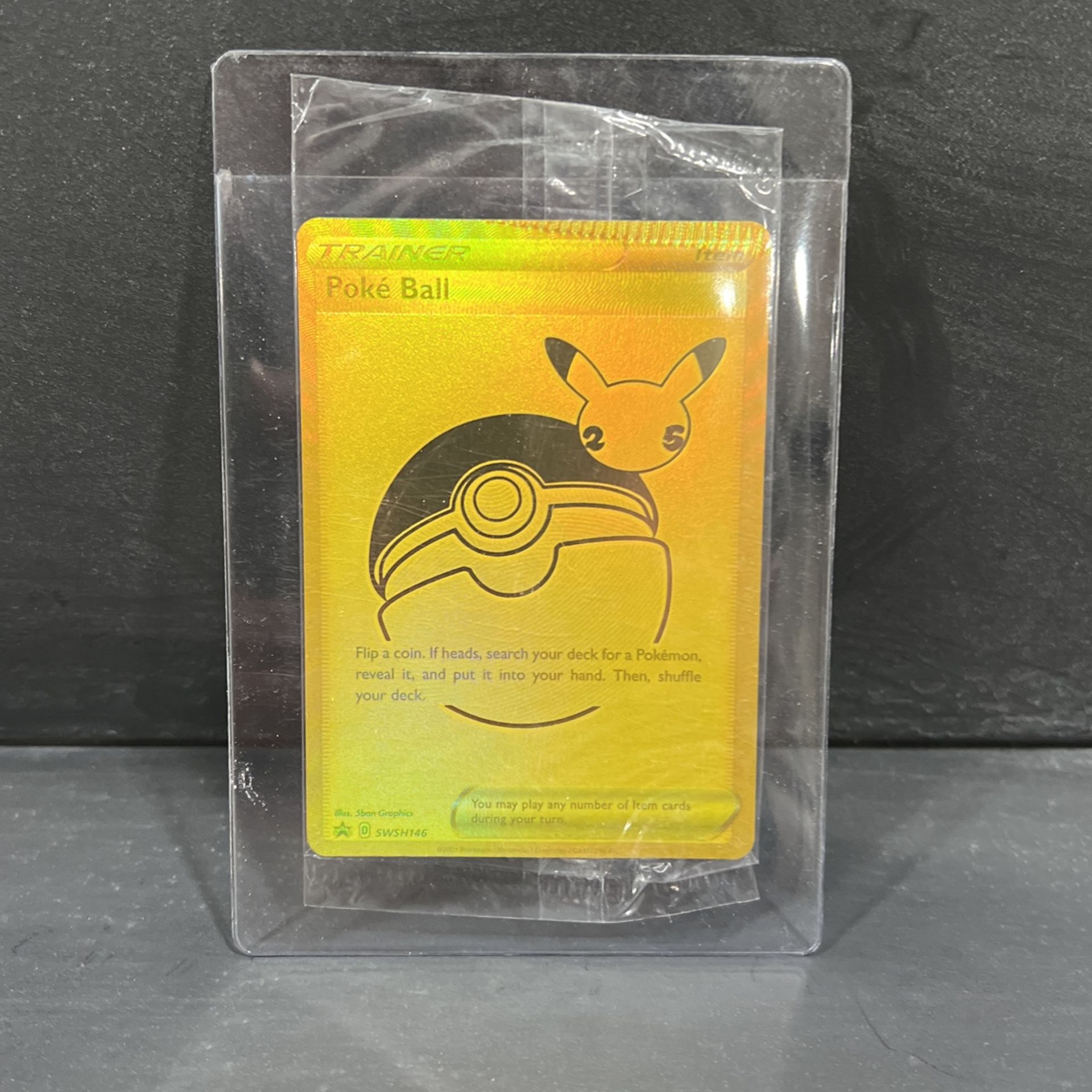 **CRIMPED** Sealed Celebrations Ultra Premium Collection Gold Poke Ball!!! Extremely Rare, Possible 1 Of 1!