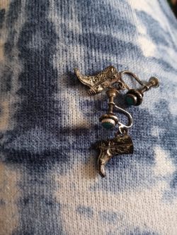 Vintage Silver Torquise Eartings