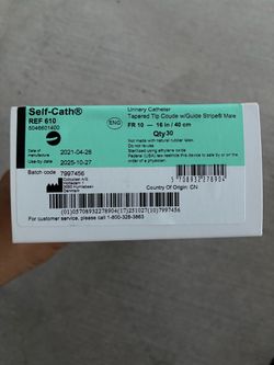 Coloplast Self-Cath Urinary Catheter REF 610 Qty 30