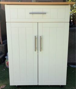 Kitchen Storage Cabinet Cart on Wheels