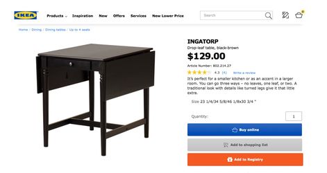 Ikea table, desk