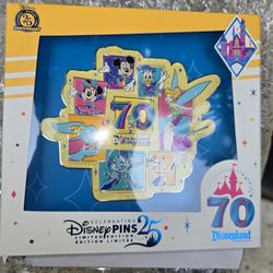 Disneyland Resort 70th Anniversary 2025 Jumbo Pin Limited Edition 1000
