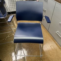 ALLSEATING 11056-WA MIDNIGHT BLUE/CHROME FRAME BAR STOOL