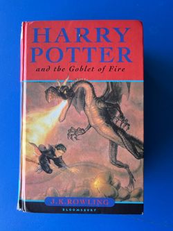 1st Edition UK Harry Potter and the Goblet of Fire Hardcover w/ Errors