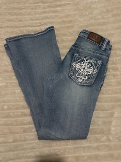 T&Y Fashion Bootcut Jeans with Embellished Pocket