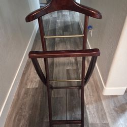 Men's Valet Stand Clothes Butler Wooden