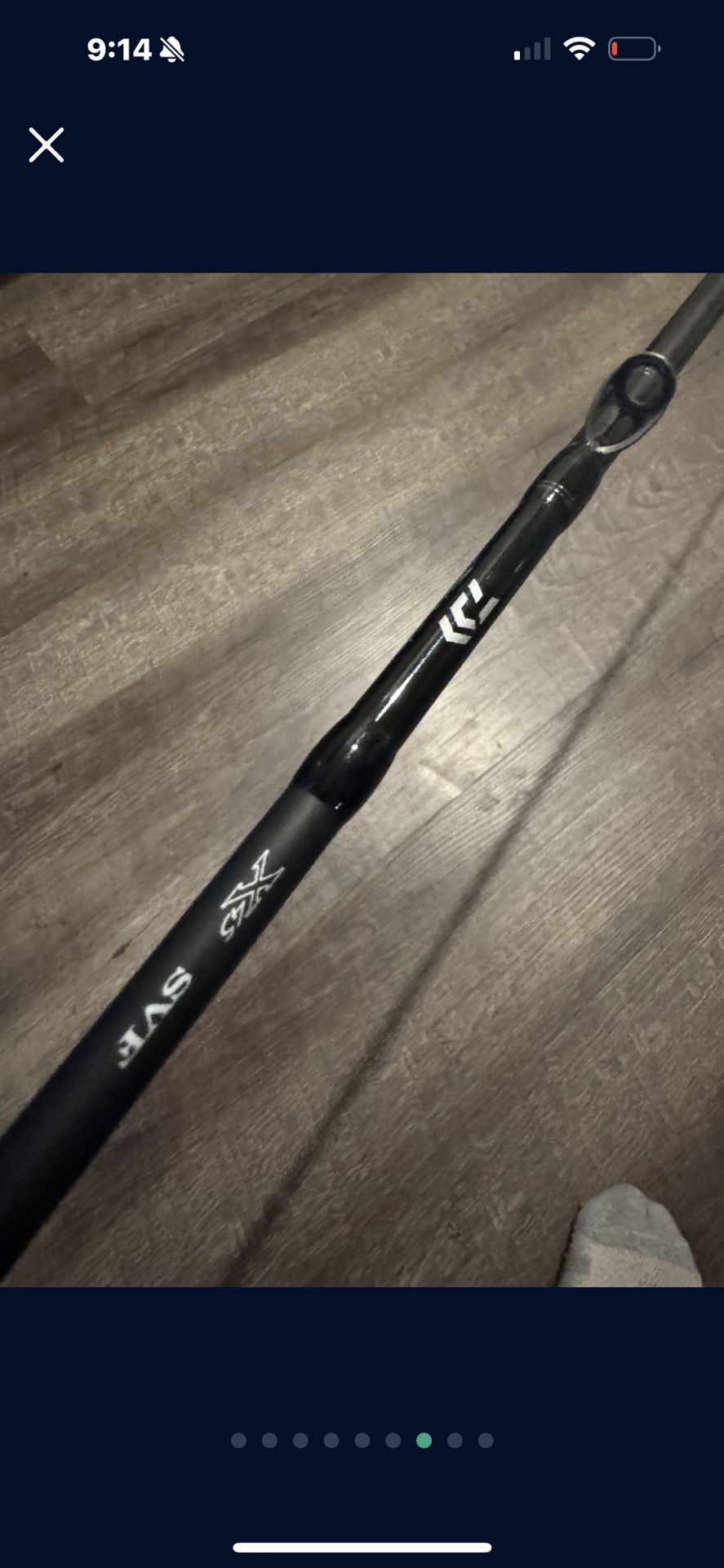Daiwa Tatula Elite 7’ Jerk Bait Casting Fishing Rod. Excellent Condition. 