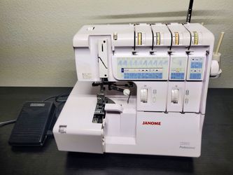 3Janome 1200D Professional Serger Coverstitch Sewing Machine 2/3/4/5 Thread Used,