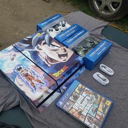 Dragon Ball Z Playstation 4 500GB With 1 Brand New controller $180! The lowest Firm. $200! With 1 Game.   $280! Combo 6 games n 2 controllers