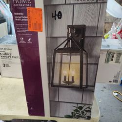Home Decorators Blakeley Outdoor Wall Sconce Light Fixture In Black