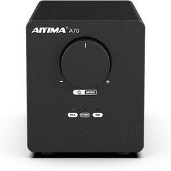 AIYIMA A70 Balanced Stereo Amplifier with PFFB Home Audio Component Receiver,TPA3255 Class D Amp for Desktop Home Theater Bookshelf Speaker,with XLR &