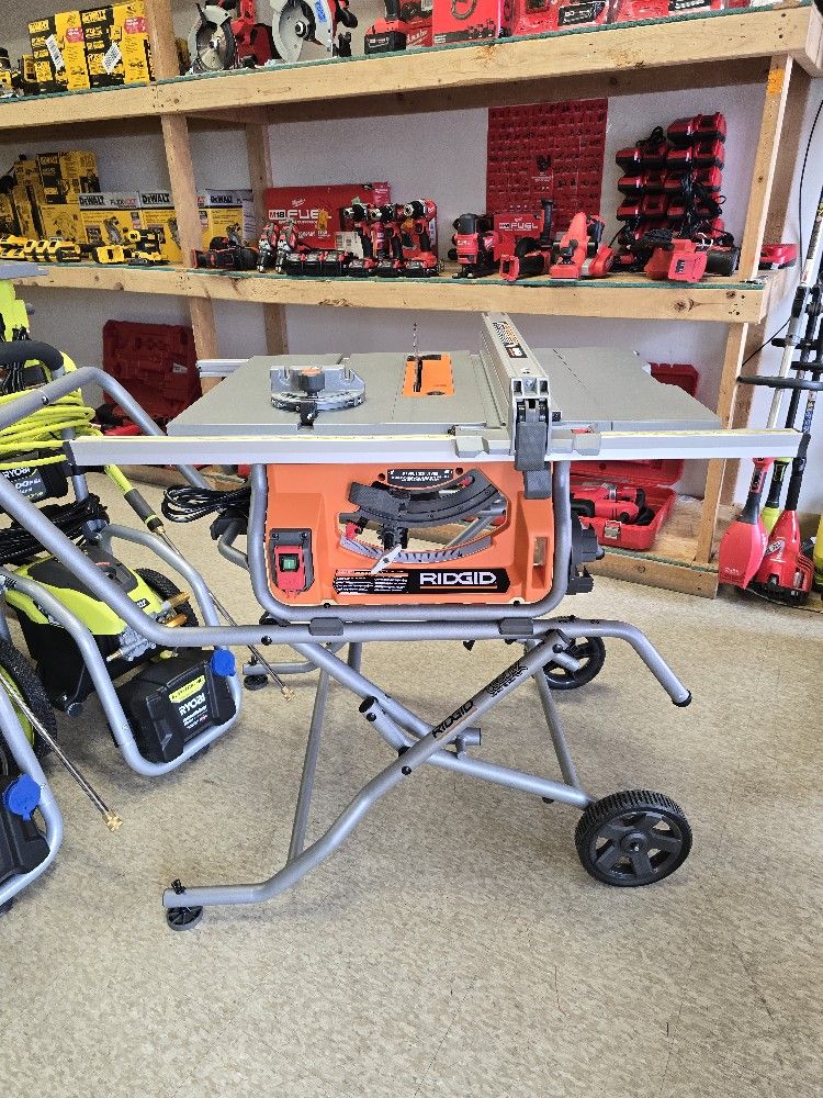 RIDGID
15 Amp 10 in. Portable Corded Pro Jobsite Table Saw with Stand