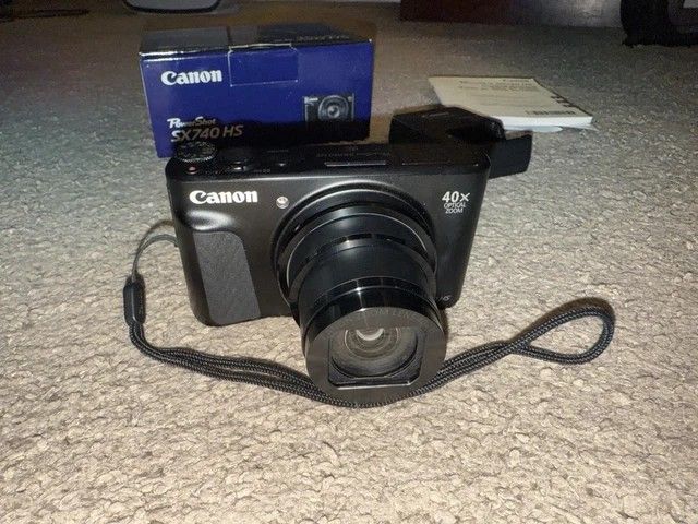 Canon PowerShot SX740 HS 4K UHD 20.3MP Compact Digital Camera - Black