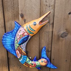 Talavera Swordfish Wall Decoration. Clay Pots,Planters,Plants, Pottery. $45 cada uno
