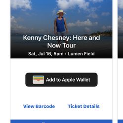 Kenny Chesney X4,150.00 For All