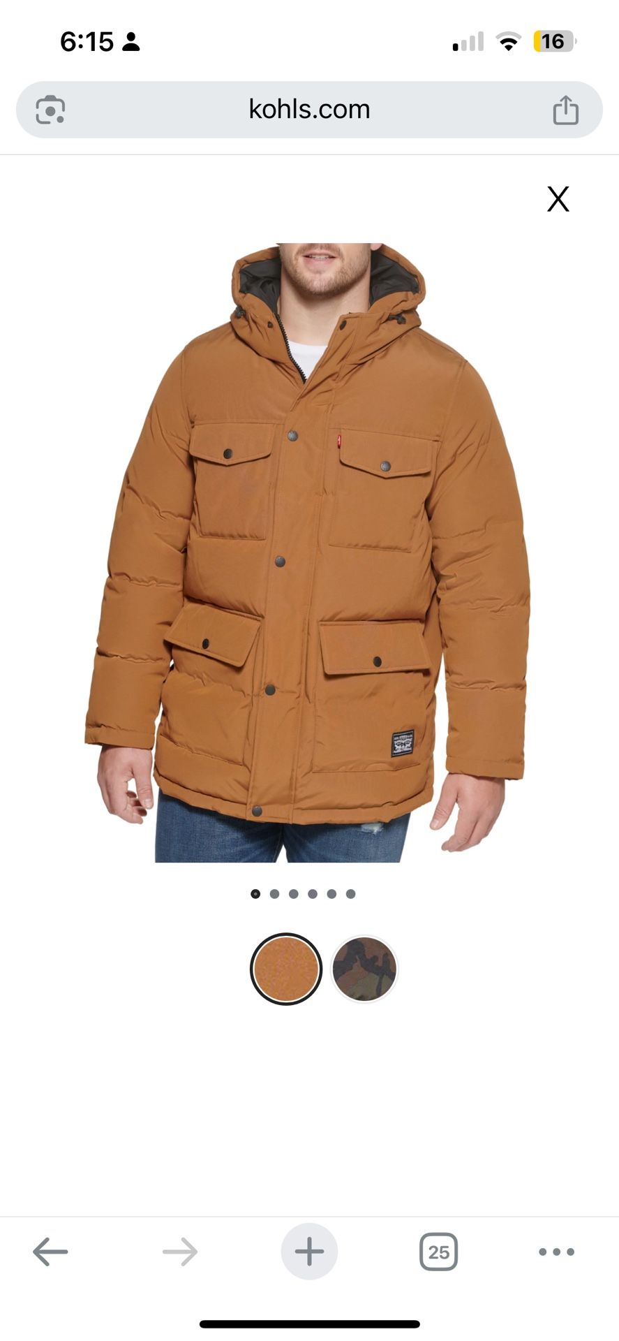 Levi’s Puffy Jacket XL
