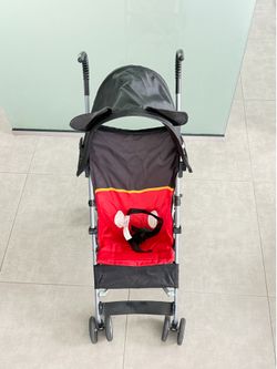 Cosco Umbrella Stroller Lightweight Compact Travel Stroller Red/Black